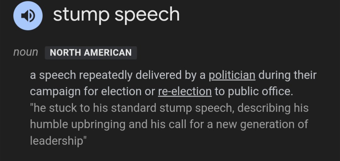 UnhWut's tweet photo. Republicans don't know what a stump speech is anymore because Trump doesn't do them. https://t.co/tbkb98kbnu