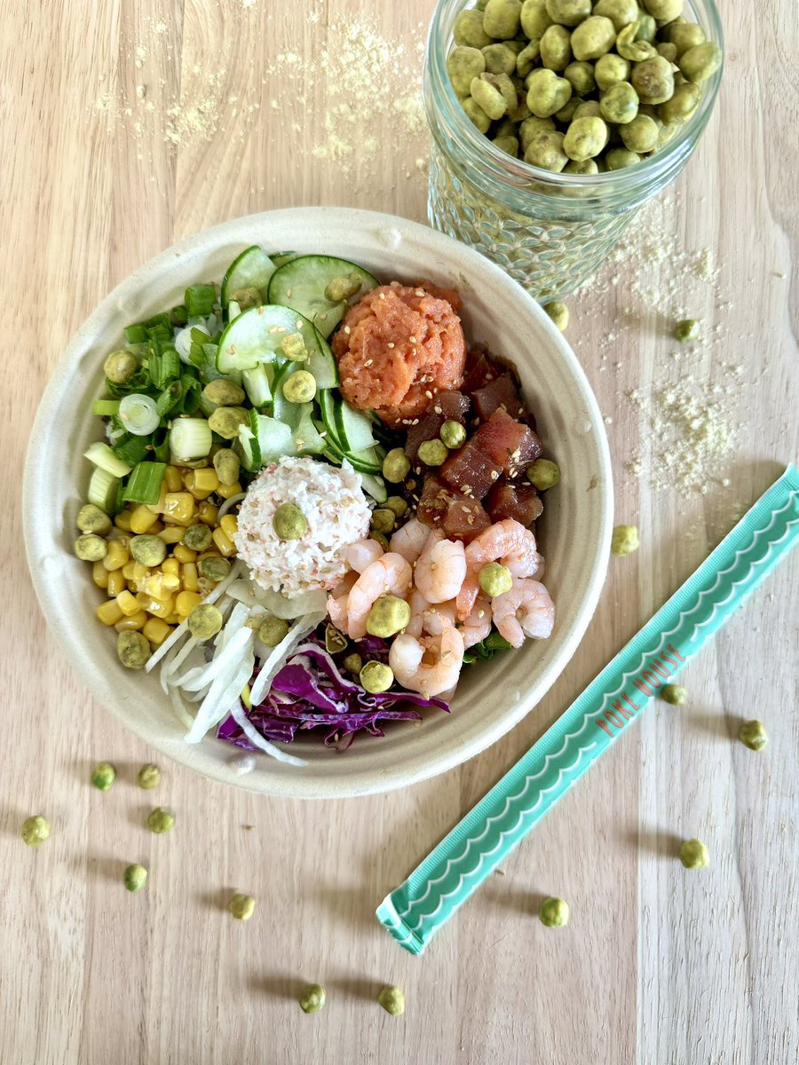 Only a few more days to grab our Wasabi Peas special ingredient! #wasabi #peas #wasabipeas #pokehousetx #atx #eeeeeats