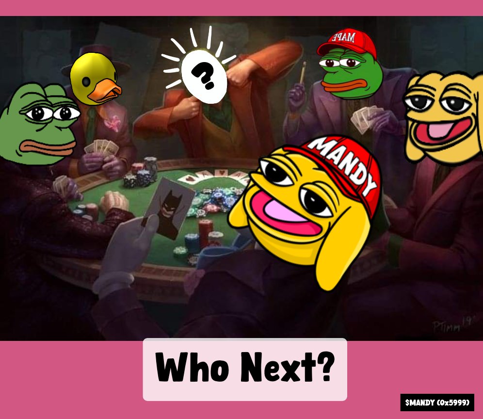 MandyOnEth's tweet photo. New faces added to our MEMEGen - A warm welcome to @pepecoineth @andycoinonerc @epikduckcoin (also @rektmando) 💛

What faces do we add next? Tag the coin accounts &amp; we will pick our favs by popularity. 

[Image below created using our MEMEgen - https://t.co/n19GMoq0f7]

#MANDY https://t.co/8oKsC60xe8