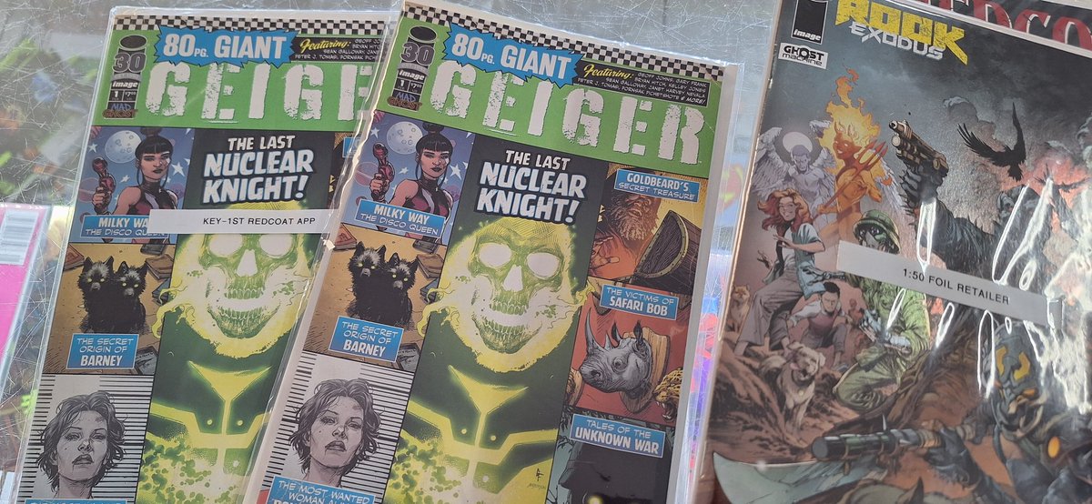 HypnoComics's tweet photo. Ghost Machine fans! New Issues and Variants hitting the showcase and back issue area! 1st Redcoat appearance and more. #ghostmachine #imagecomics https://t.co/vdg1M0a7z1