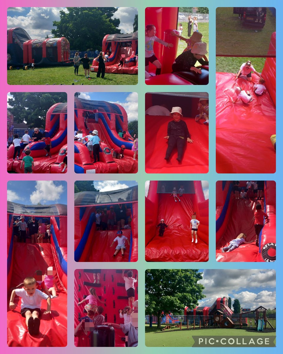 MrsFortescue123's tweet image. What an amazing day we have had at @BurfordPrim! Every class from F1 to Yr 6 took part in an inflatable fun day, brought to us by @active_sh! 

Here are F1 and F2 having a blast! 

#Enrichment #InflatableFun #WorkHardPlayHard