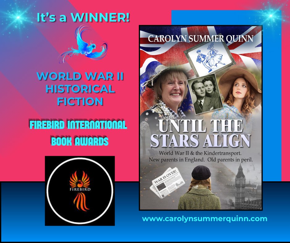 sequinrosette's tweet image. Over the moon since receiving a second award for UNTIL THE STARS ALGN!  It won a  Firebird International Book Award in the World War II Historical Novel category!  Woo-HOO!