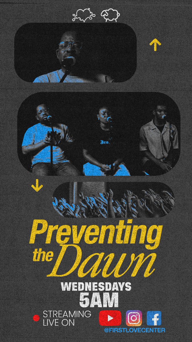 FirstLoveCenter's tweet image. Join us tomorrow morning for 'Preventing The Dawn', one of our newest shows happening this week!

Tune in online at 5 am GMT on the First Love Center's Facebook, YouTube and Instagram pages.

#preventingthedawn
#floc