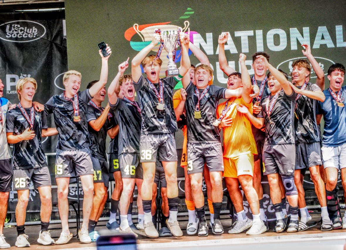 Great team weekend! US Club National Champions!! <a href="/UCLAMSoccer/">UCLA Men's Soccer</a> @CoachCesarUNO <a href="/jaxsen_wirth/">Jaxsen Wirth</a> <a href="/remi_prieur/">Remi Prieur</a> <a href="/DrakeMensSoccer/">Drake Men's Soccer</a> <a href="/HokiesMSoccer/">Virginia Tech Men’s Soccer</a> <a href="/SeanMayer83/">Sean Teepen</a> <a href="/19jackroberts/">Jack Roberts</a> <a href="/MGabbz1/">Michael Gabb</a>