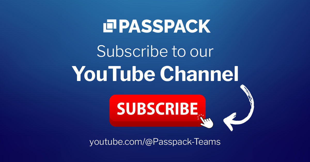 passpack's tweet image. Discover Passpack’s YouTube Channel! Explore our latest tutorials, tips, and insights on password management. Subscribe to stay updated with the best practices in cybersecurity and learn how Passpack can help protect your business. hubs.ly/Q02FtNLV0 #Cybersecurity #Passpack