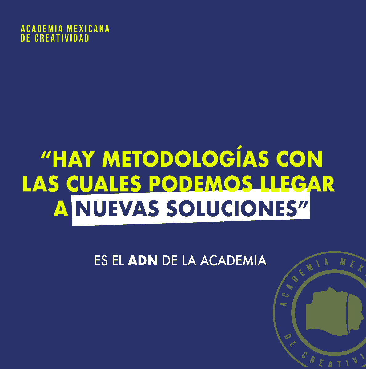Queremos que te lleves herramientas que te ayuden en tu día a día a generar soluciones innovadoras.

Escucha a <a href="/SaidGilS/">Šaid Gil</a>, CEO en <a href="/DentsuCRTV/">Dentsu Creative</a> México y profesor de la Academia, en: laacademia.mx/blog