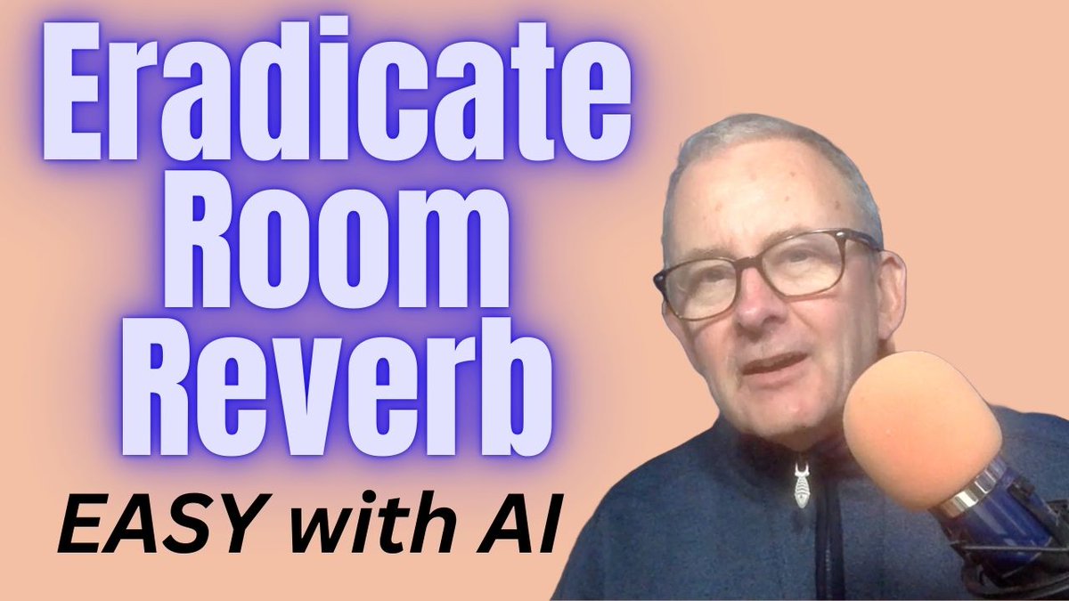 Remove Room Reverb from Recordings with AI and Audacity youtu.be/iSJg73mVVI8?si… via <a href="/YouTube/">YouTube</a>