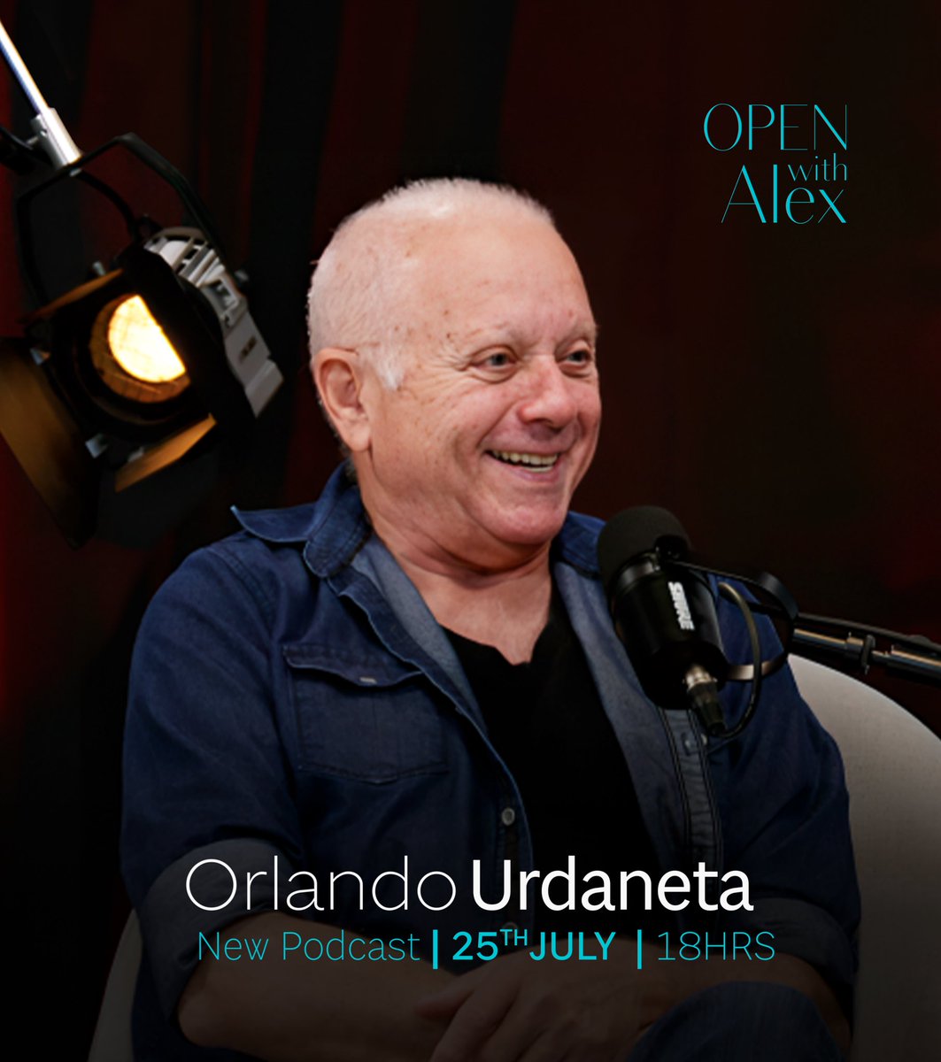 This week, in episode 4 of our podcast 'openwithalex', we have the honor of welcoming beloved Venezuelan actor Orlando Urdaneta, a prominent Venezuelan actor, presenter, playwright, visual artist and comedian. Don't miss it! This Thursday, July 25 at 6pm on YouTube.