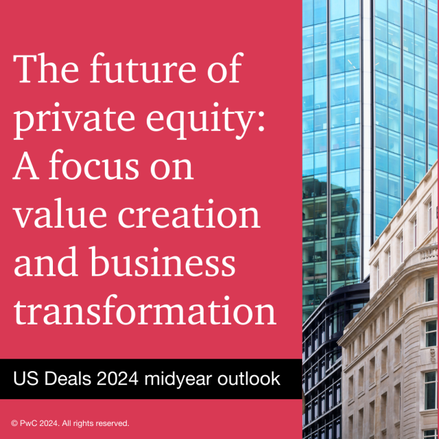 Interest rates and costly credit continue to be a drag on #privateequity deal activity, according to PwC's US Deals 2024 midyear outlook. Read how key trends, such as the continued rise of AI, are creating opportunity in this environment: pwc.to/3GmCgAa