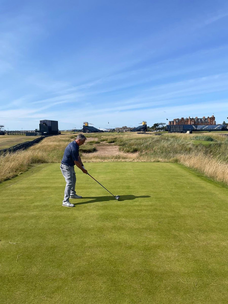 ⁦<a href="/RoyalTroonGC/">Royal Troon Golf</a>⁩ off the Open Championship tees today. Makes one appreciate how good the pros are - and we had fabulous weather!  Old Course St Andrews tomorrow - this years ⁦<a href="/TheOpen/">The Open</a>⁩ and ⁦<a href="/AIGWomensOpen/">AIG Women’s Open</a>⁩ courses within 24 hours is not a bad gig!