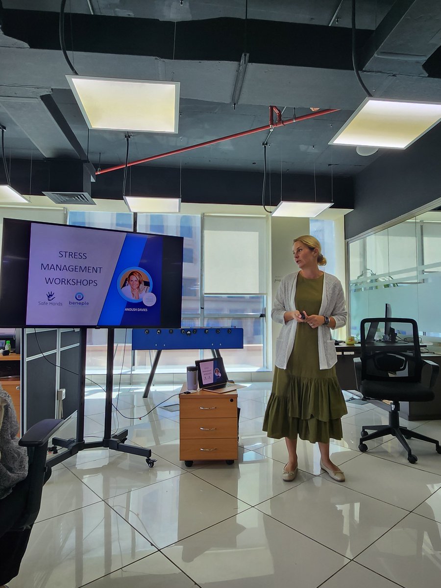 Craig_Int's tweet image. Our Dubai office, in collaboration with Safe Hands Company, hosted a stress management session. We heard from a life coach who shared practical techniques for managing stress.

Everyone left the with valuable tools and a fresh perspective on maintaining mental wellbeing.