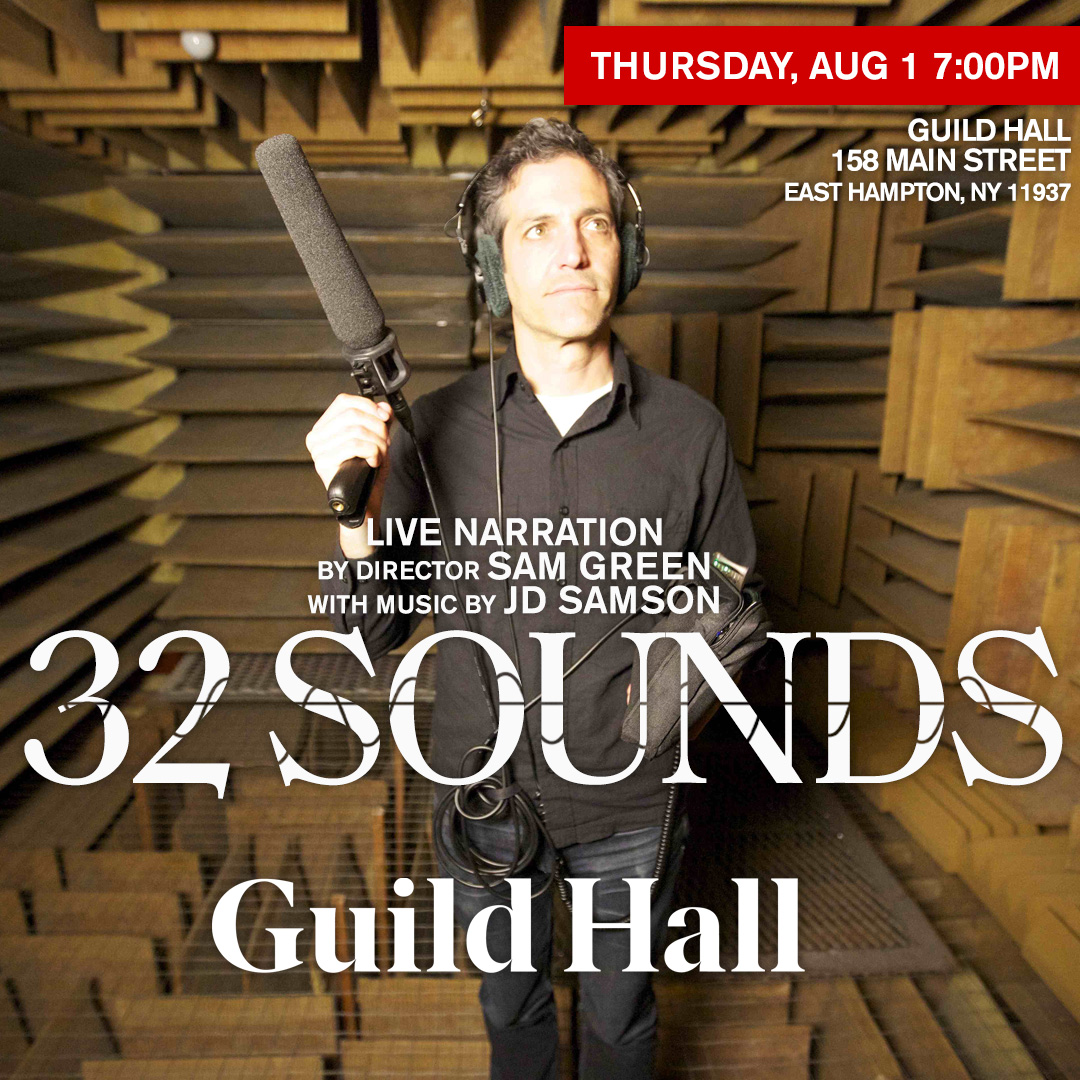 thedofmp's tweet photo. The @NYTimes says 32 SOUNDS is “the sort of movie that can change the way you live, and that’s what the best films do.” 32 SOUNDS Live is coming to @GuildHall featuring live narration from director Sam Green &amp; music by JD Samson, Thur, August 1st, 7pm.

https://t.co/FGfq1Adtso https://t.co/l6Ld2nMvhh