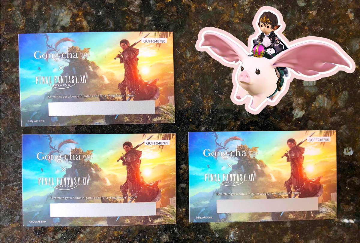 Fellow Warriors of Light, YAMS here! I'm giving away 3 Porxie King mount codes 🎉

Conditions to enter:
♻️Retweet
✅Follow + Like

Good luck everyone, the winners will be picked on Aug 1st!!
(I am also giving away more codes on my twitch stream, so be sure to tune in)
 #FFXIV