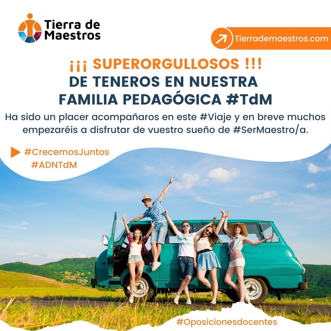 #SINPALABRAS, lo conseguido por nuestros opositores, 🍀🍀superáis cualquier #Reto en #OposicionesDocentes

#MuchasGracias 🧡💙🧡 por confiar en #TierradeMaestros para hacer este viaje.

Desde el Equipo de #TierradeMaestros 🟠🔵🟠 os felicitamos por vuestros buenos resultados.