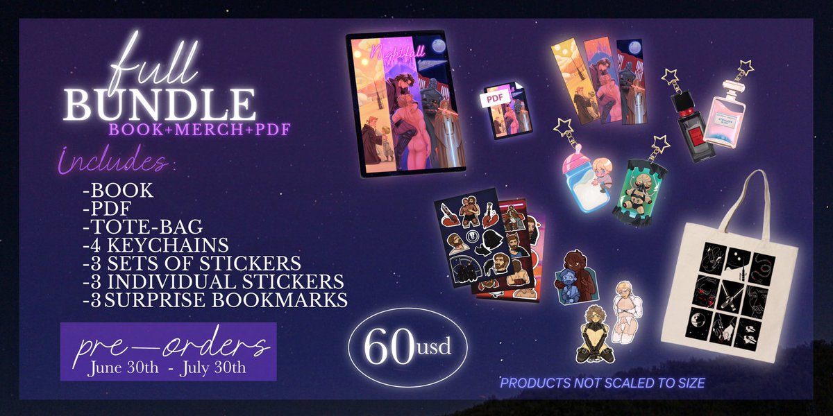 NightfallZine's tweet photo. ✨NIGHTFALL ZINE PRE-ORDERS CLOSING IN ONE WEEK!
Our zine will be available for purchase only until 31/7, so make sure to put in your order in time 💜

https://t.co/02Zz9fgvvZ https://t.co/LOpPLyGRgk