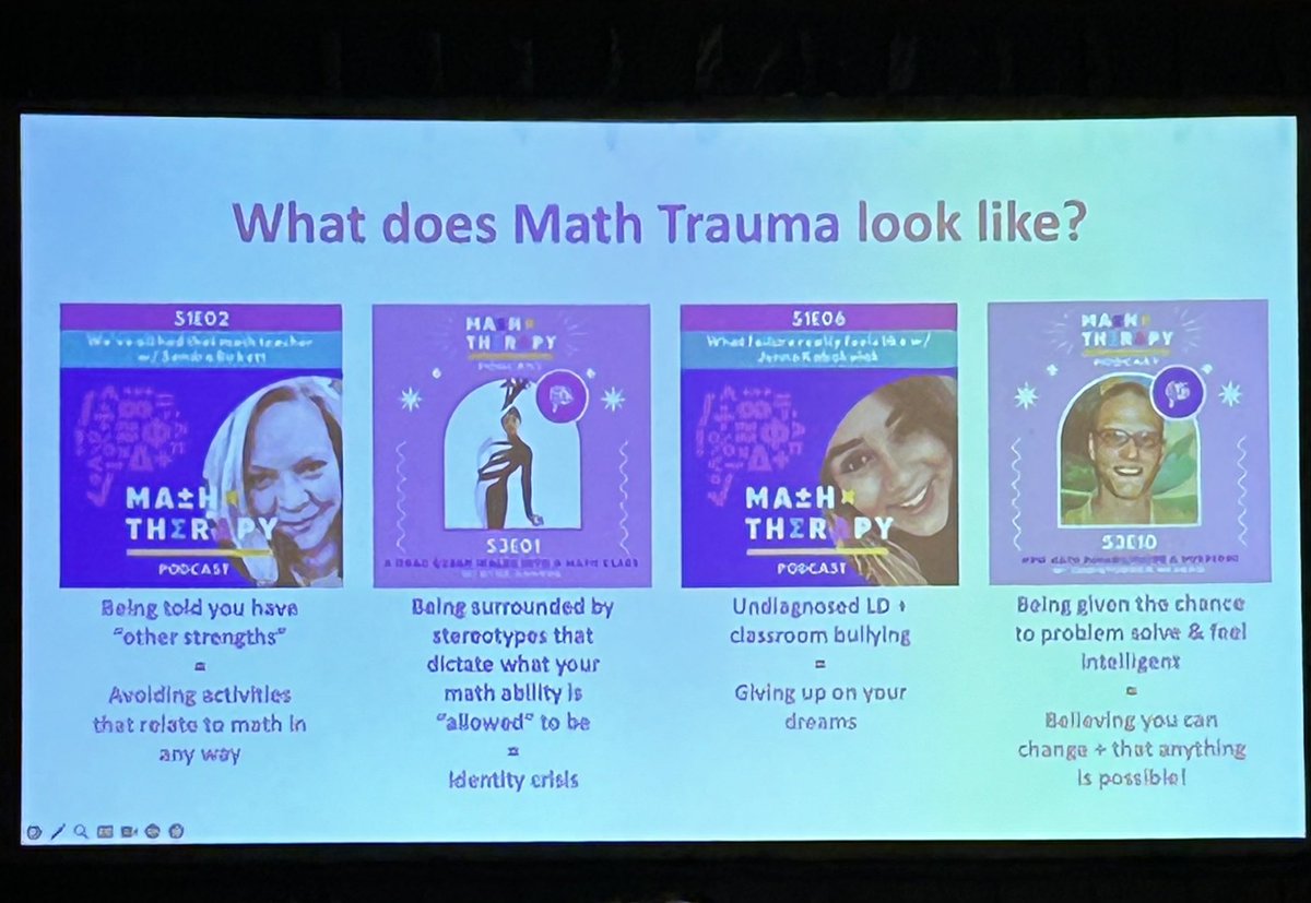 thenajrobinson's tweet photo. I met @TheMathGuru and her presentation was phenomenal. As a math teacher, you would think I’ve had no math trauma but I have. Grateful for learning how to change my math story so I can inspire my students to change their math story. #GYTO https://t.co/krlOSfG4fx