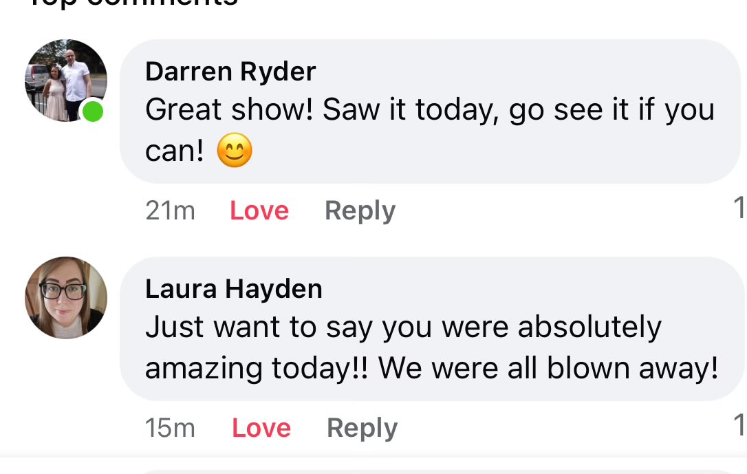 AngusBaskervil1's tweet photo. First show at @vfringe today a sell out 
Thanks to the audience for your support &amp; wonderful feedback.

Look forward to taking the show to @edfringe next week

Catch me at @theSpaceUK everyday from 3:00pm

Book here: https://t.co/rWS9Z7qxk6

#edfringe #quickflyer #thespace #magic https://t.co/rQARUjLzji