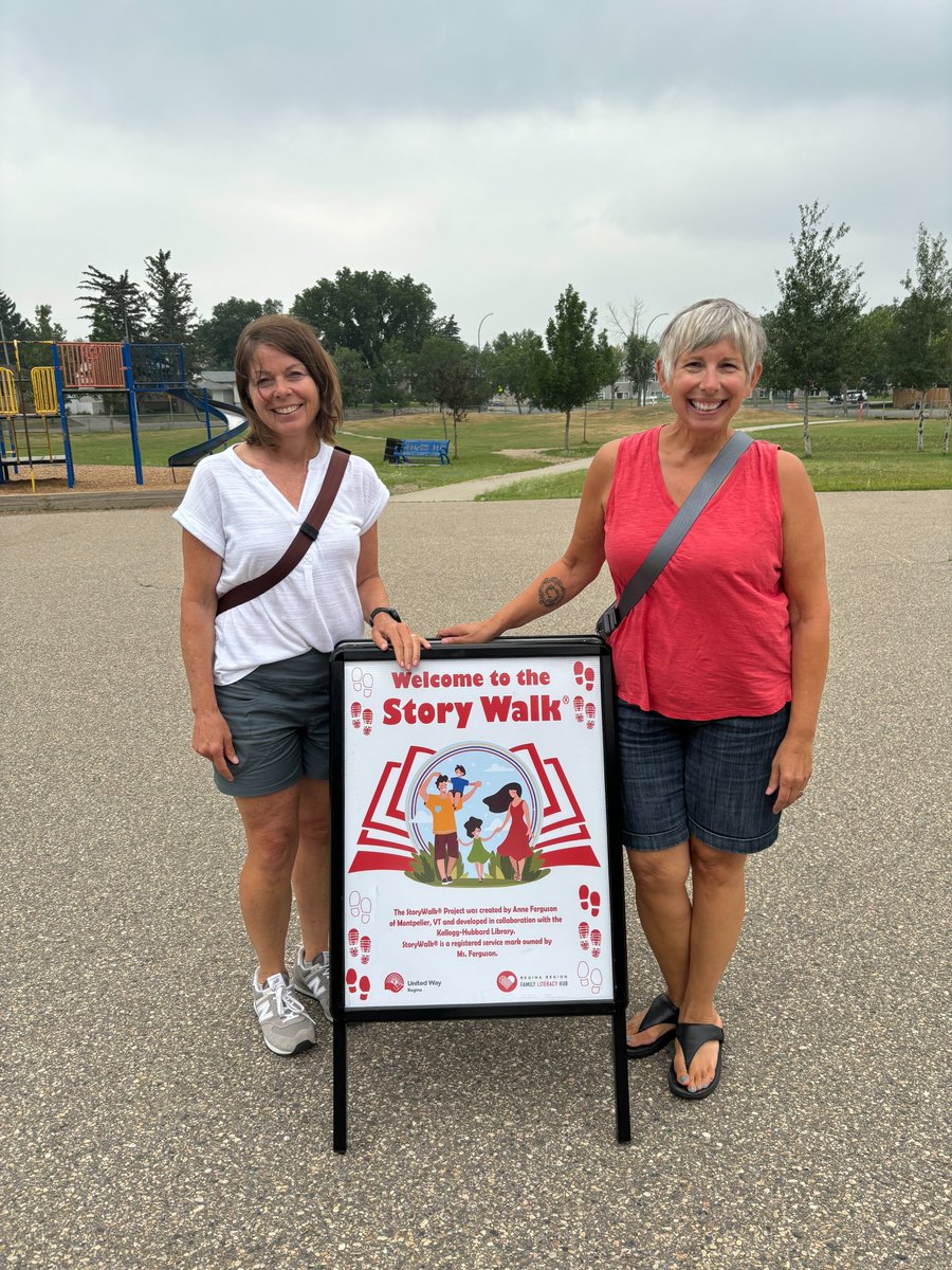 With a dedicated team of three teachers for every 15 students, our campers enjoy personalized attention &amp; a supportive learning environment. Every activity is designed to make learning fun and impactful. TY to our volunteer Suzanne for helping Sandi out with the StoryWalk! 🌟📚✨