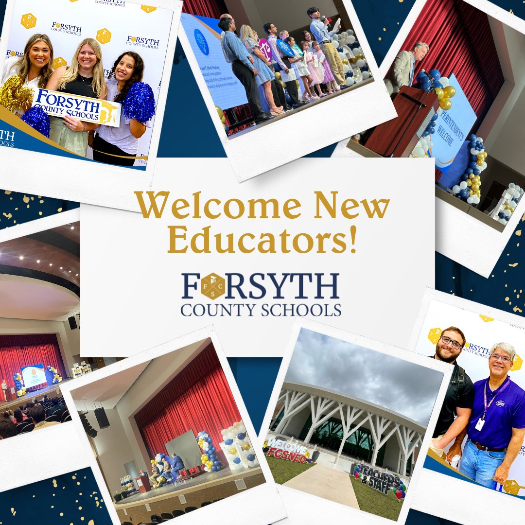 FCSchoolsGA's tweet photo. On Monday, we welcomed over 360 new educators to the Forsyth County Schools family! We look forward to another fantastic year! #FCSNEO https://t.co/npzpvudWxf