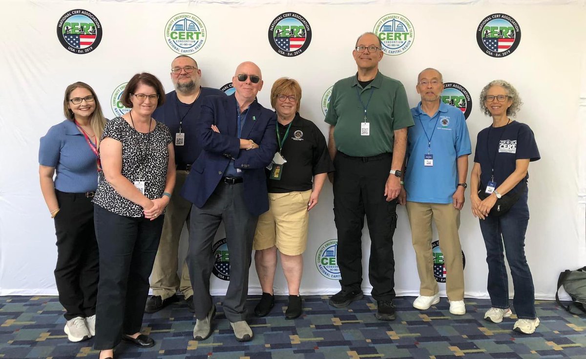 Members of Montgomery County CERT at the National CERT conference. — at Washington Convention Center.