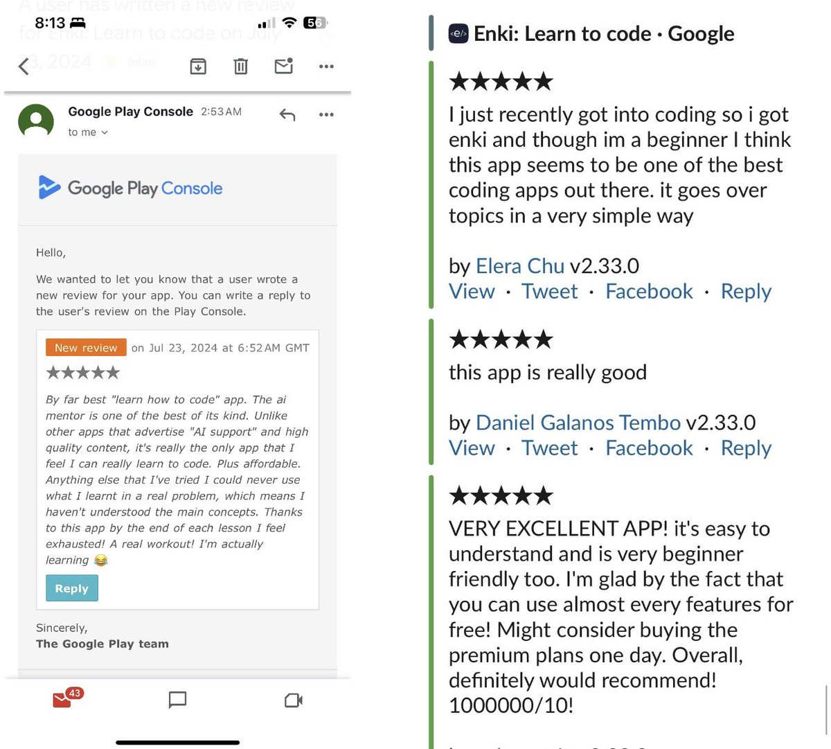 the <a href="/enkidevs/">Enki</a> app team is killing it these days

not just advertising AI for the vibes, but a really thoughtful AI integration that’s adding a lot of value to members