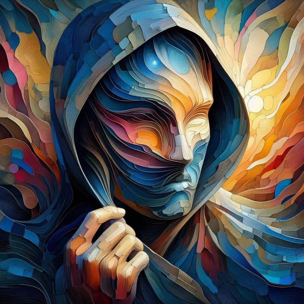 1whoconquers's tweet image. Comfort can be the mask of deeper truths.

Are you ready to unveil what&apos;s hidden within?

🕯️ #InnerReflection #SpiritualAwakening #AIart