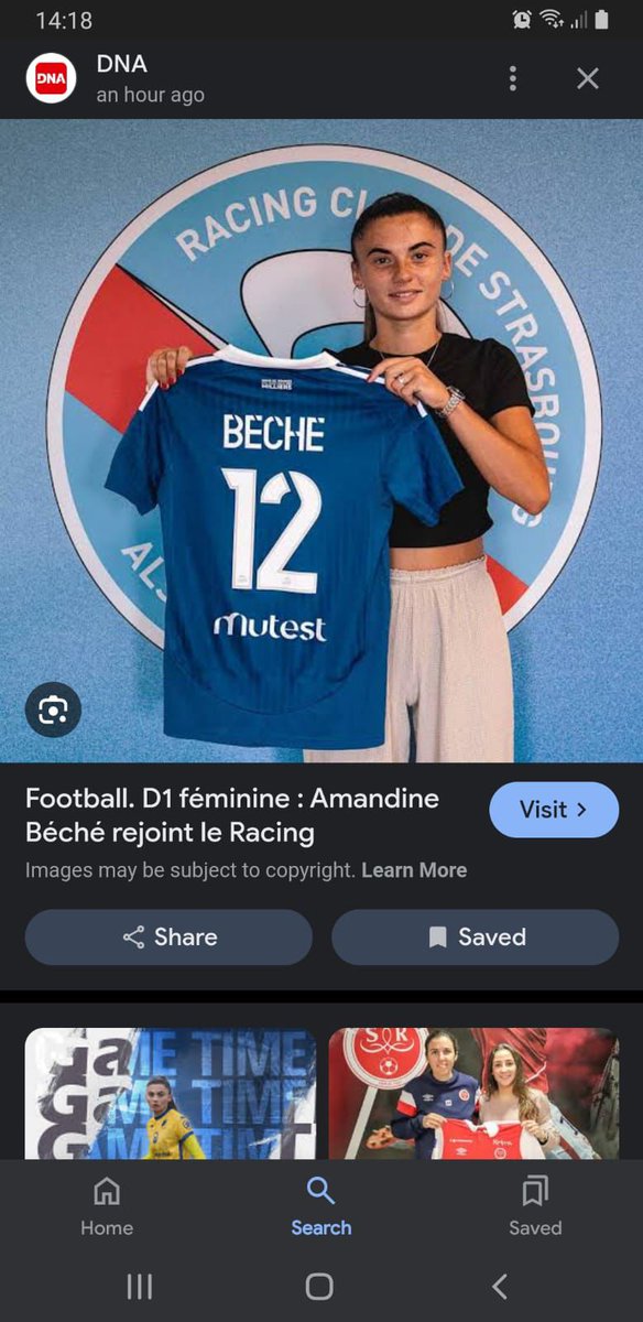 Amandine Béché is the first signing for Strasbourg Féminines in the summer of 2024/25.

Strasbourg yapinda
