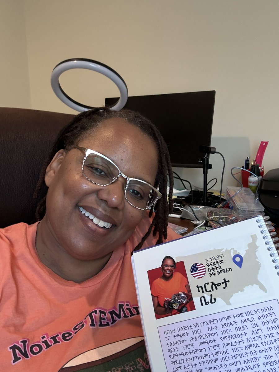 NoireSTEMinist's tweet image. I am so honored to be profiled in the heroines of science student planner!! @heroines_of_sci #NoireSTEMinist #MySTEMIsForTheStreefs #RoboticsForTheStreets #RoboTeer #RoboticsEngineer #EngineeringProfessor