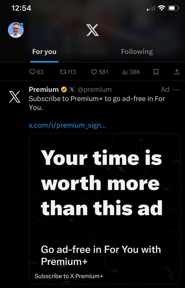 Not sure if it’s the best way to increase premium subscriptions, but if the strategy was also to move away from the ad-supported model, X nailed it.
