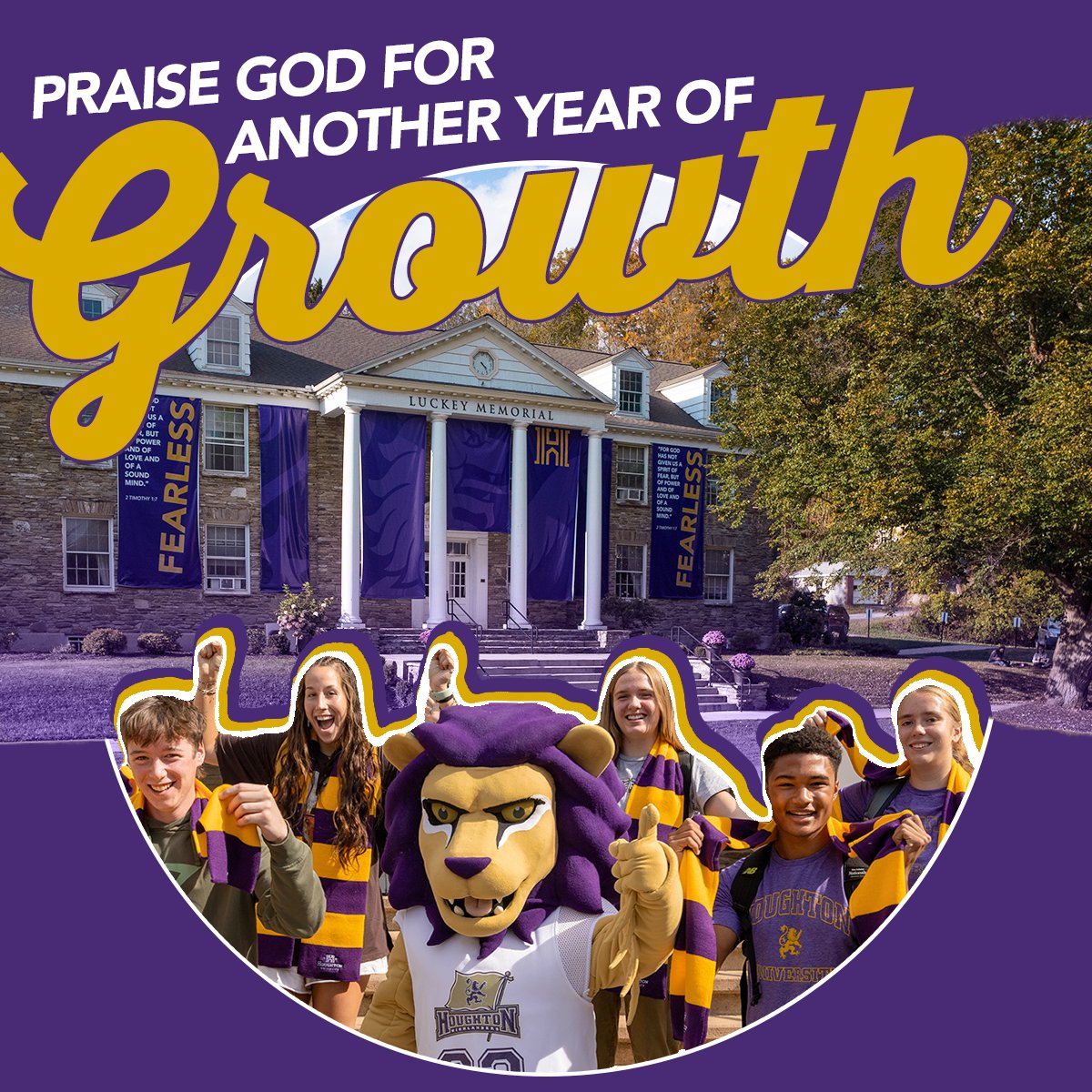 Houghton has grown its undergraduate campus population for the 2nd year. 📈 As institutions nationwide grapple with enrollment this year, in part due to the FAFSA rollout, Houghton's Christ-centered education continues to appeal to families. ✝️ Read more: bit.ly/3WevsN3