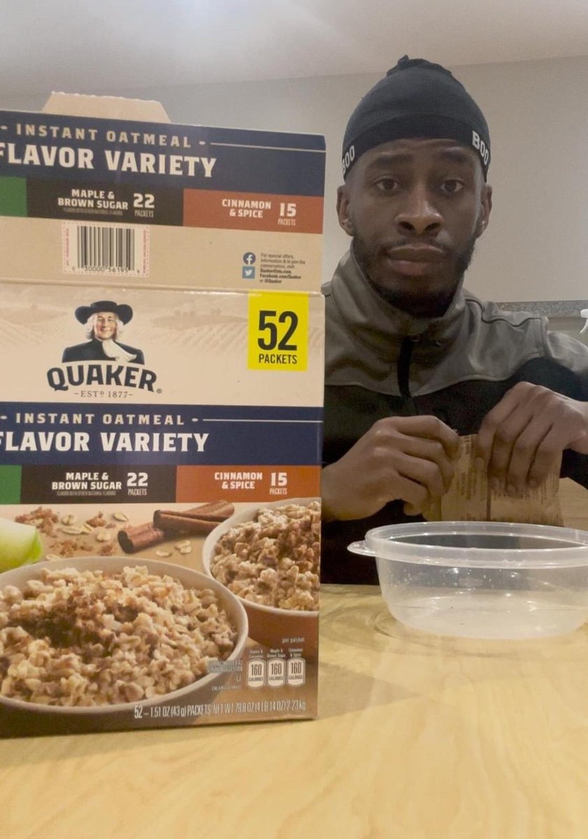 Them: “Man oatmeal is so nasty who be eating that???”

Me: