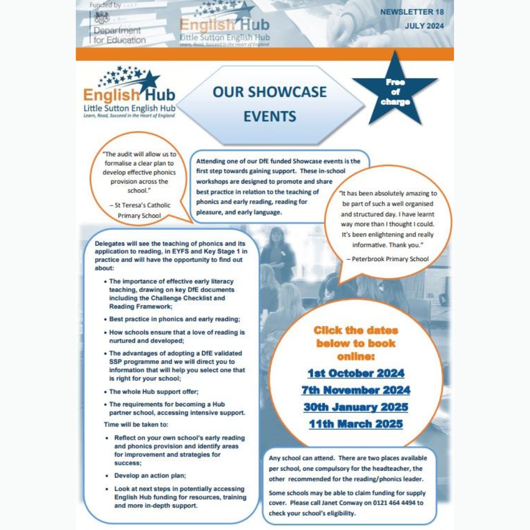 covwarkstshub's tweet image. News from the Little Sutton English Hub!  Find out more on their website:
lsenglishhub.org.uk
@lsenglishhub

#EnglishHub #Literacy #Phonics #LittleSutton #Teachers #PrimaryTeachers #TeachingEnglish #Reading #Education #Schools