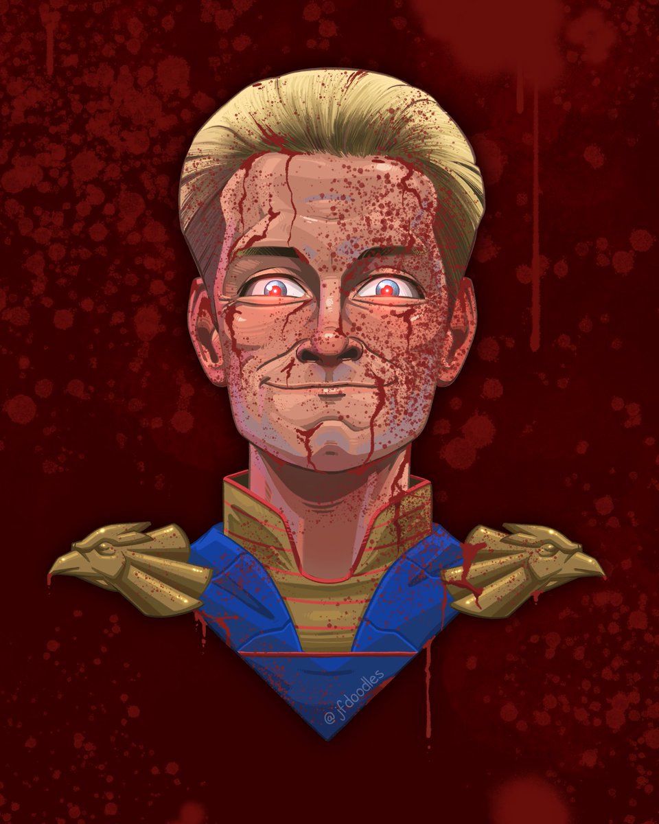 jfdoodles's tweet photo. I drew Homelander! 🦅🇺🇸🩸 https://t.co/Ge6CeIYaPG