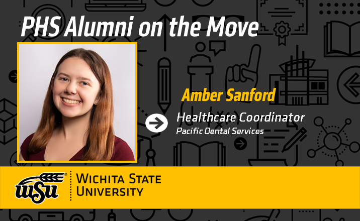 Congratulations to Amber Sanford on her new role as Healthcare Coordinator at Pacific Dental Services.  #ShockerAlumni #ShockerNation #ShockerProud #WSU_PHS #PHSProud