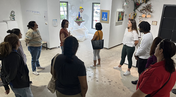 SWAPBC's tweet image. #ReTeach educators learned to #RecycleRight by touring the Recovered Materials Processing (recycling) Facility. They also visited @resourcedepot, the only creative reuse and environmental ed. center in S Fla. Contact 561-697-2700 or contactcis@swa.org for CS; SWA won't reply here