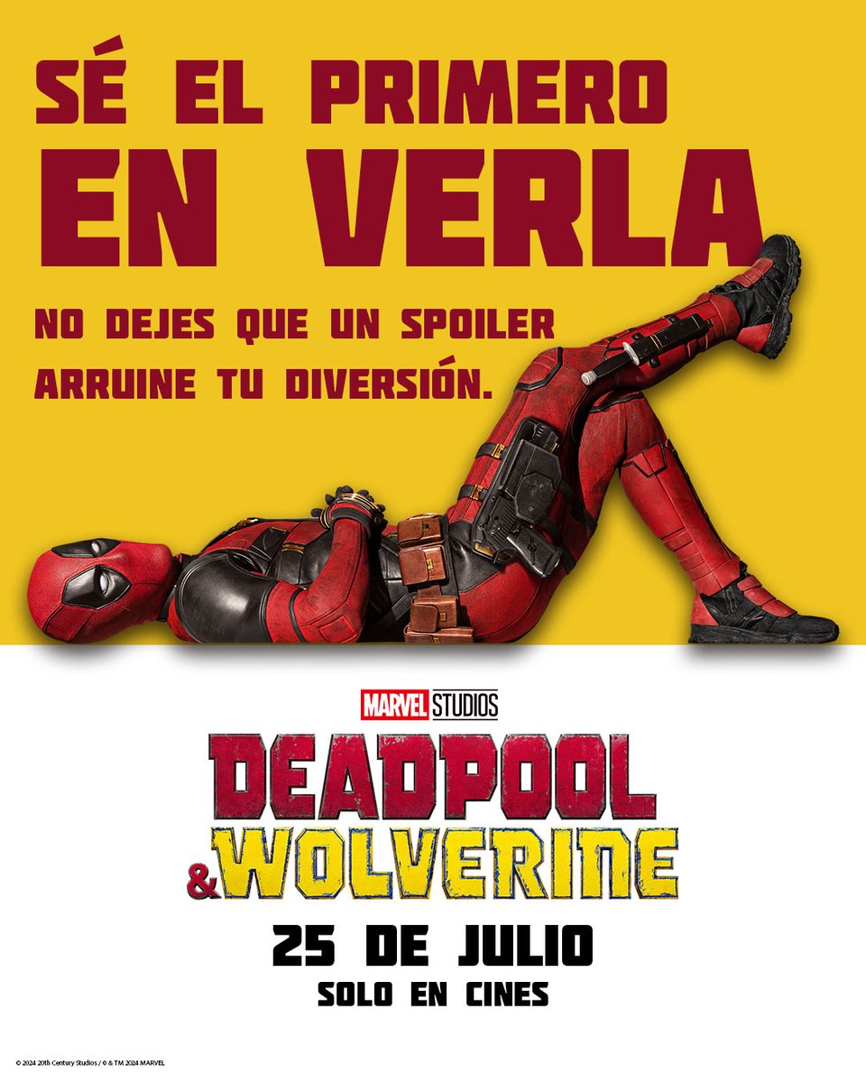 Pacto de amistad eterna! SOLO FALTAN 2 DÍAS para el estreno de Deadpool &amp; Wolverine. 🤩💥

¿Ya tienes tu entrada? ¡Cómprala YA en la página web de @cinesunidos , en su aplicación y en taquillas del Hyper Jumbo Mall! 🤩

@cinecolorve

#maracay #hyperjumbo