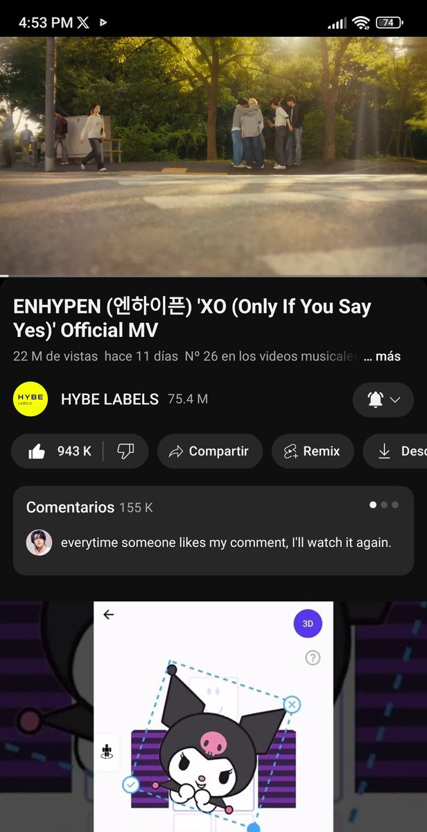 mileesung's tweet photo. DON'T BREAK THE CHAIN❗qrt your ss of streaming 'XO (Only If You Say Yes)' MV and tag 7 engenes
🔗https://t.co/fXMUNArf60
@alelvsbambi
@enhamessi
@https_valnt
@Sunoomint3
@svnnxsn
@sweetnarjs
@maijyzz
#EN_Stream #ENHYPEN_XO @ENHYPEN_members https://t.co/Zjnmjt9HAC
