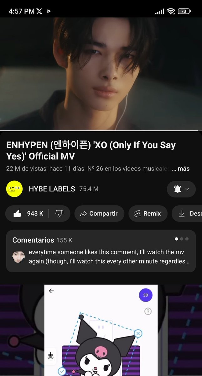 mileesung's tweet photo. DON'T BREAK THE CHAIN❗qrt your ss of streaming 'XO (Only If You Say Yes)' MV and tag 7 engenes
🔗https://t.co/fXMUNArf60
@alelvsbambi
@enhamessi
@https_valnt
@Sunoomint3
@svnnxsn
@sweetnarjs
@maijyzz
#EN_Stream #ENHYPEN_XO @ENHYPEN_members https://t.co/Zjnmjt9HAC