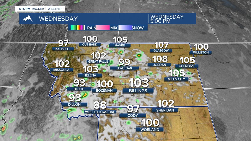 JasonStiff's tweet photo. Advisories, Watches &amp; Warnings for heat, smoke &amp; fire danger all over Montana &amp; Wyoming this week! It will be hotter #Wednesday than today!

#Montana #Billings #Q2 #KTVQ #MTN #Wyoming #sun #heat #heatdanger #staycool #smoke #fire #firedanger #Tuesday #weather #wx #mtwx #wywx https://t.co/VhxTzly6zX
