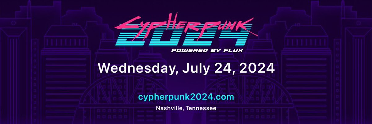 What's tomorrow?

Cypherpunk.

See you there!
