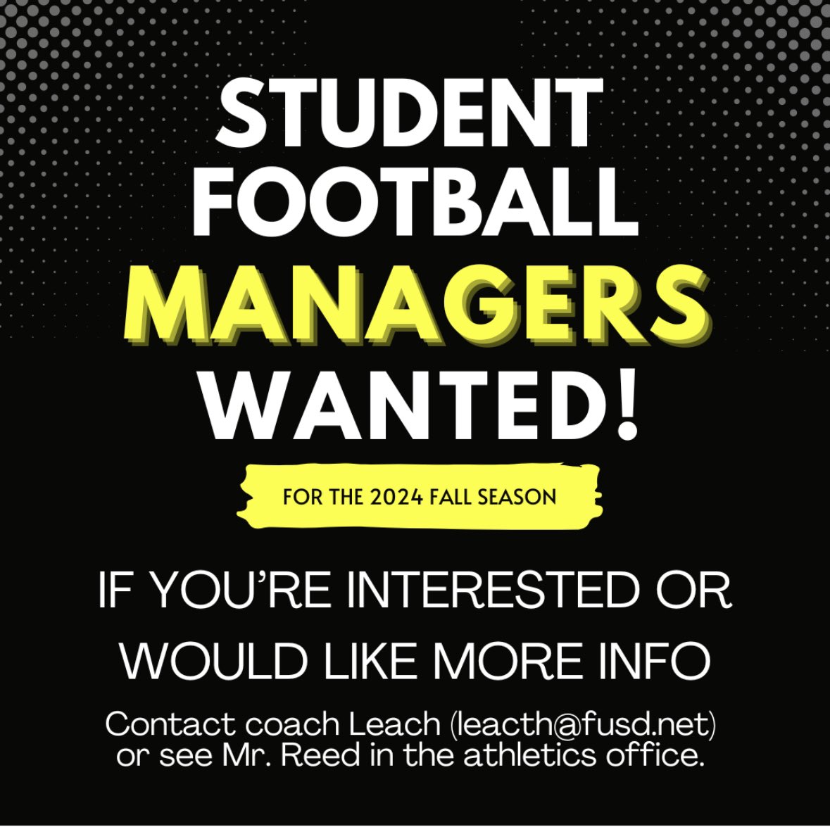 You must be a student at JHHS and have a 2.0 GPA to participate.