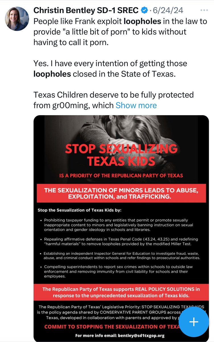 TXFreedomRead's tweet photo. Remember- proponents of book bans promise they will change the Penal Code during the next legislative session to ensure criminal charges like these could actually be filed against librarians- and superintendents. https://t.co/QE45buPanC