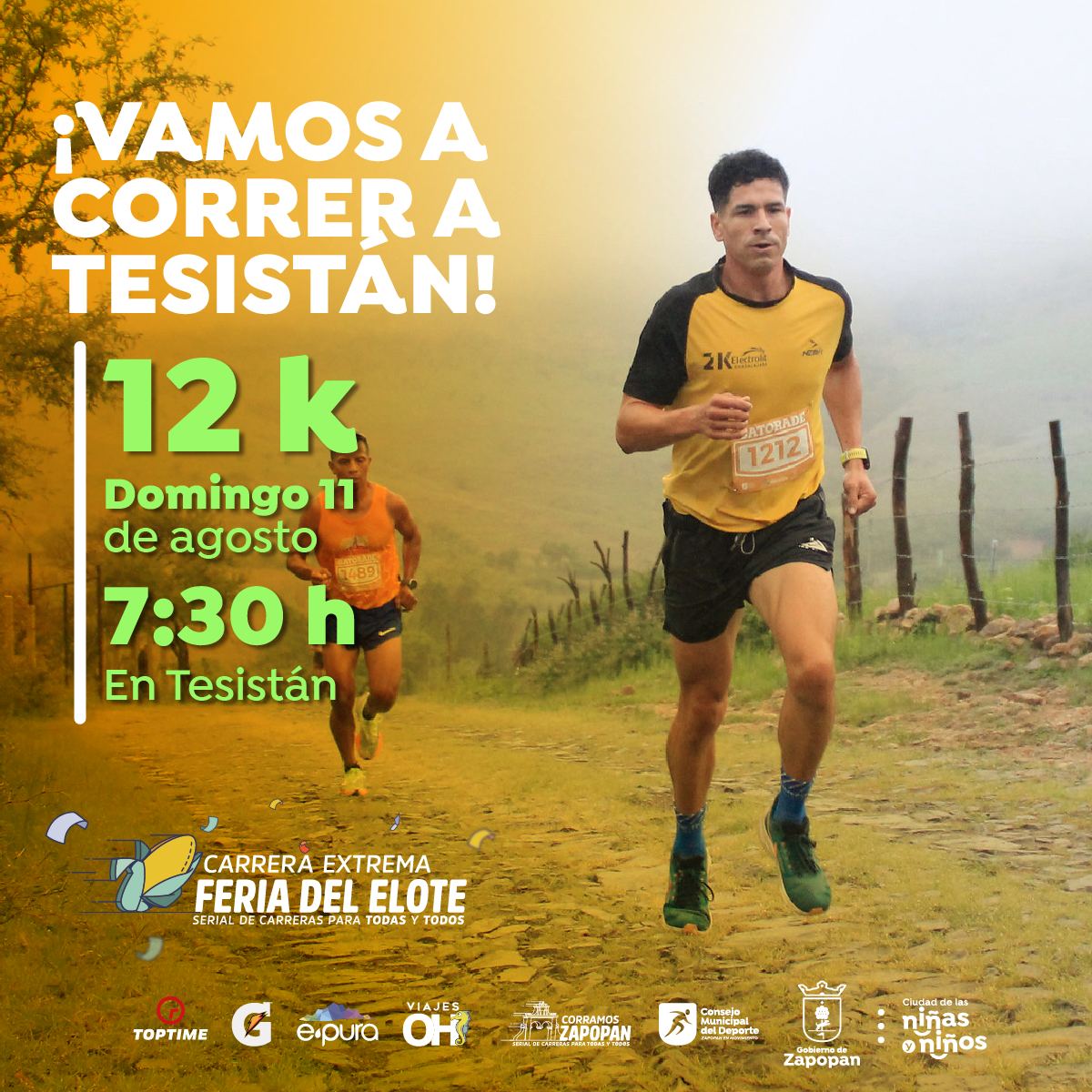 🌽🏃‍♂️ ¡Tesistán nos espera un año más para recorrer sus senderos y campos! 🌳🏞️

Prepárate para una de las carreras extremas más emocionantes y deliciosas del serial deportivo #CorramosZapopan. 🎉🏅

¡Mantente atento a nuestras redes sociales!