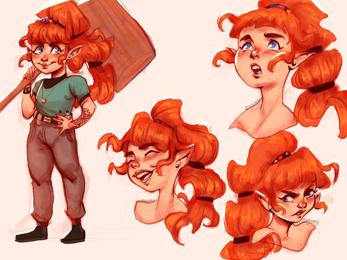 character design giiiirl practice lol she’s based off of a prompt i got. i still need a name tho, any suggestions??