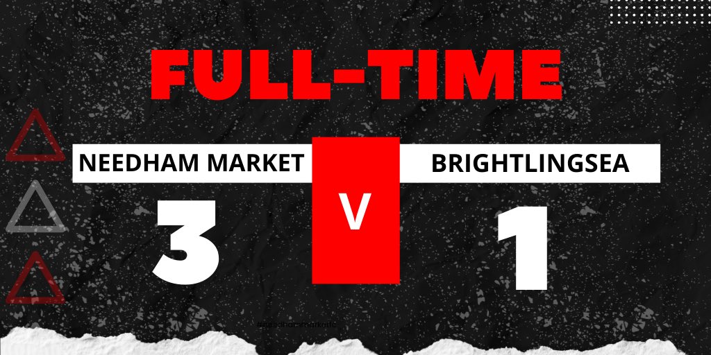 FT: Needham 3-1 Brightlingsea 

Good performance against a quality side goals from Luke x2 and Ollie 👏

#NeedhamMarketFC