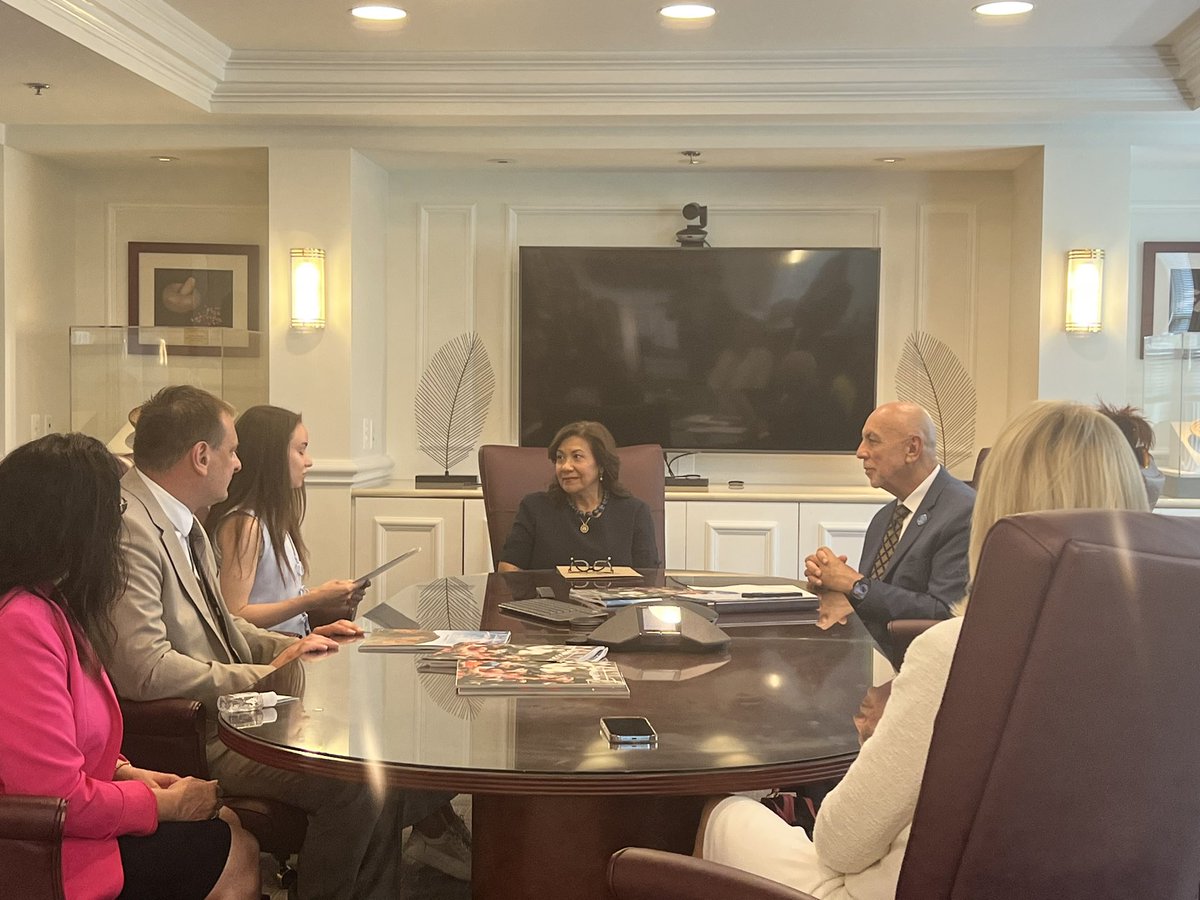 I am so deeply moved, inspired, and grateful today after meeting with dozens of Ukrainian exchange students brought together by <a href="/CSUSBNews/">CSUSB</a> and the generosity of the Watson family. These young women are the future of Ukraine 🇺🇦 and I hope more schools will follow CSUSB’s lead.