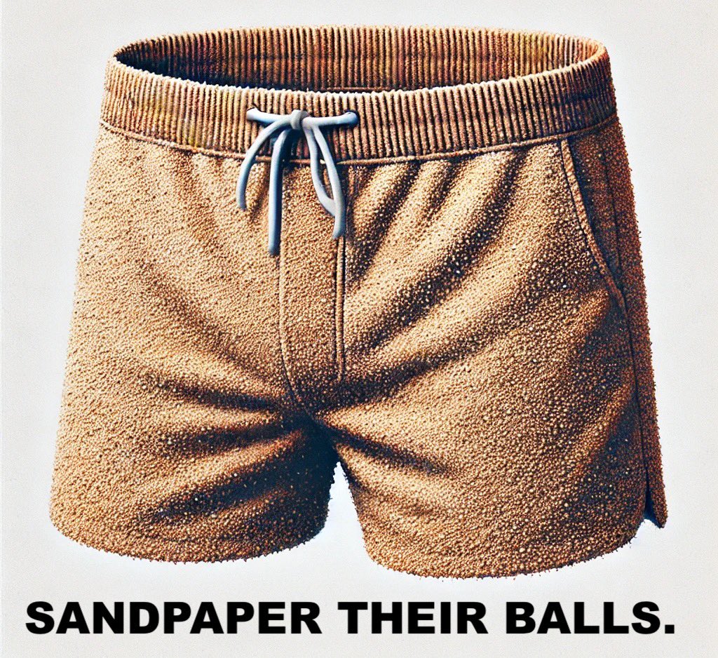 startupleo's tweet image. Nobody:
Men’s swim trunk designers: