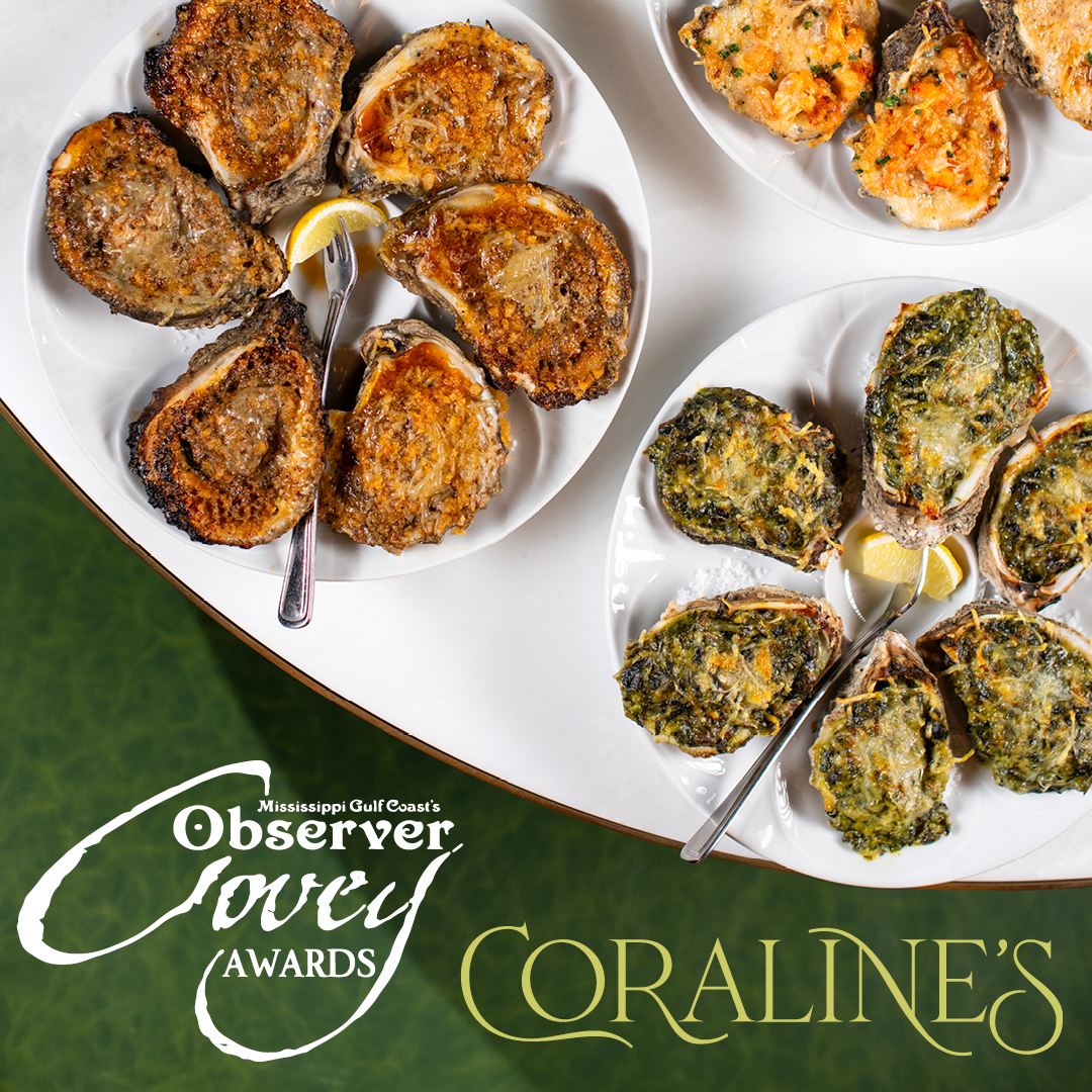 BeauBiloxi's tweet photo. Show us some love and vote in the Mississippi Gulf Coast's Observer Covey Awards, including Coraline's as the best seafood restaurant on the MS Gulf Coast.

Vote here: https://t.co/JWYMjKeLBZ https://t.co/8E84EWFvWG