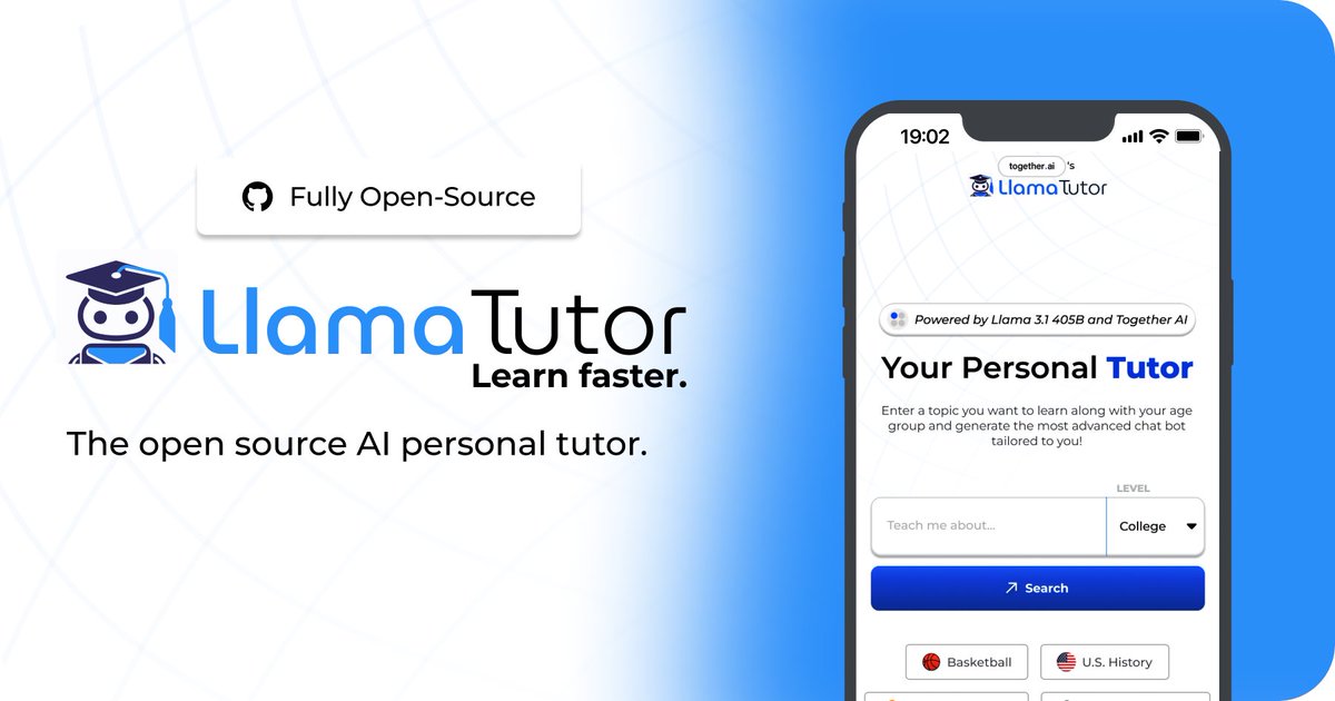 Hassan (@nutlope) on Twitter photo Tech Stack:
◆ <a href="/AIatMeta/">AI at Meta</a>'s Llama 3.1 8B for the LLM
◆ <a href="/togethercompute/">Together AI</a>'s inference (AI API)
◆ <a href="/nextjs/">Next.js</a> w/ tailwind & typescript
◆ <a href="/serperapi/">Serper API</a> for the search API
◆ <a href="/helicone_ai/">Helicone</a> for AI observability
◆ <a href="/PlausibleHQ/">Plausible Analytics</a> for analytics Tech Stack:
◆ <a href="/AIatMeta/">AI at Meta</a>'s Llama 3.1 8B for the LLM
◆ <a href="/togethercompute/">Together AI</a>'s inference (AI API)
◆ <a href="/nextjs/">Next.js</a> w/ tailwind & typescript
◆ <a href="/serperapi/">Serper API</a> for the search API
◆ <a href="/helicone_ai/">Helicone</a> for AI observability
◆ <a href="/PlausibleHQ/">Plausible Analytics</a> for analytics