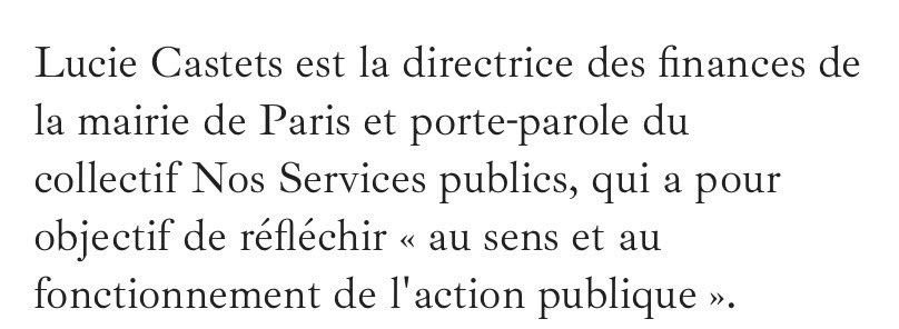 JahmySantana's tweet photo. @CastetsLucie première ministre…
C’est une blague de qui ? 

-Elle est la directrice des Finances de @Anne_Hidalgo à la mairie de Paris.
-Paris est une ville endettée de + de 8 milliards d’euros. 

Rien d’autre à ajouter… https://t.co/fROkTZA59K